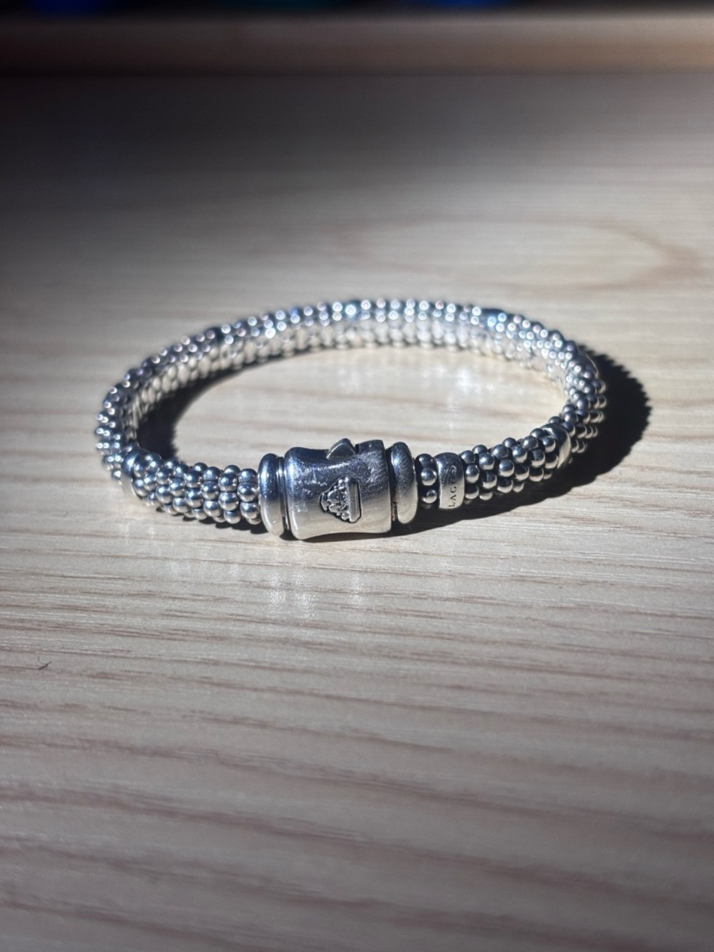 LAGOS Sterling Silver Beaded Women's Bracelet - Picture 4 of 5